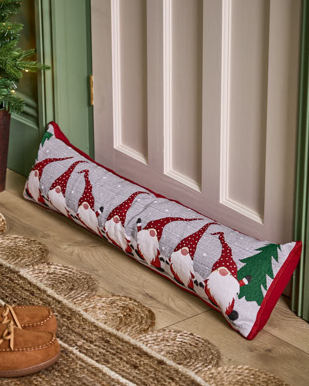 Festlicher Gonks-Zugluftstopper