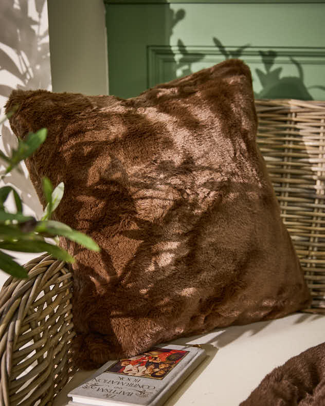 Cushions - Teddy Brown Cushion and Throw Collection