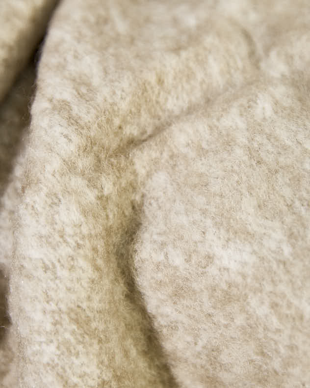 Decke aus natürlichem Wollmischgewebe