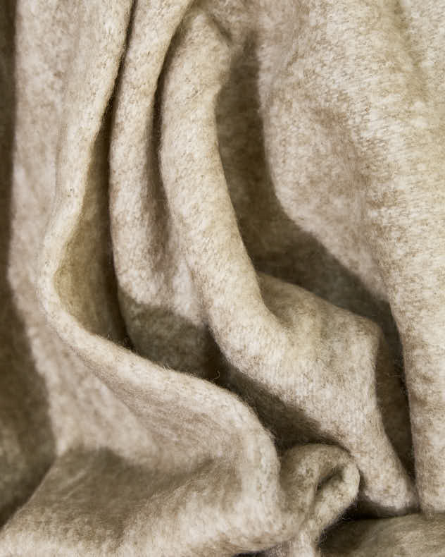 Decke aus natürlichem Wollmischgewebe