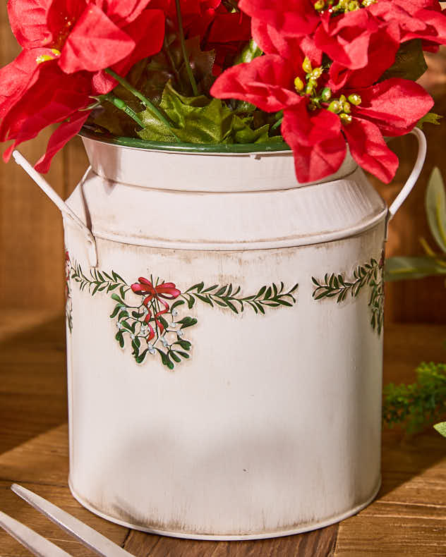 Festive Milk Churn Vase