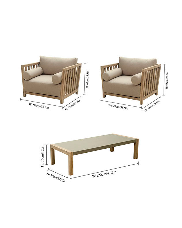 Hinsdale 3pc Furniture Set