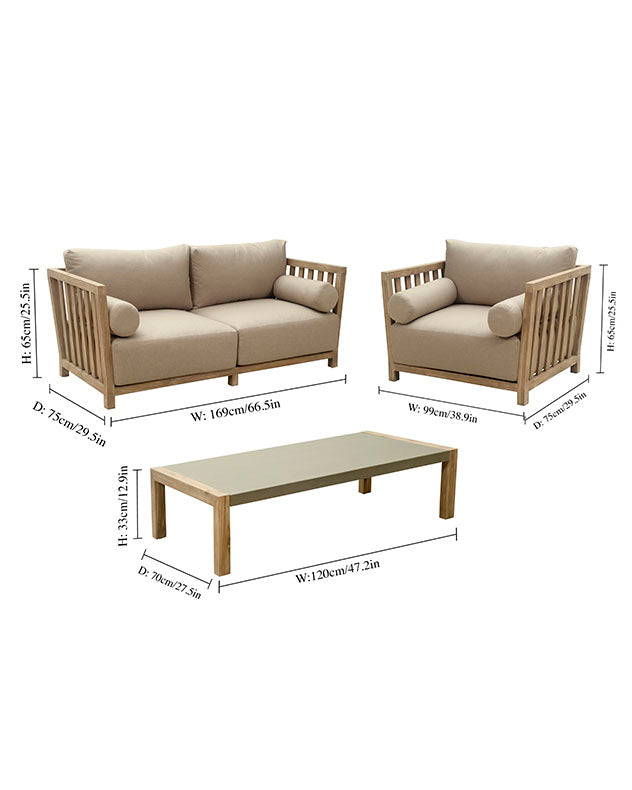Garden Furniture - Hinsdale 4pc Furniture Set