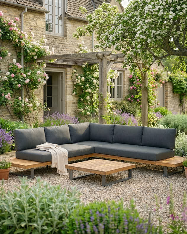 Glenwood Corner Sofa Set - Charcoal