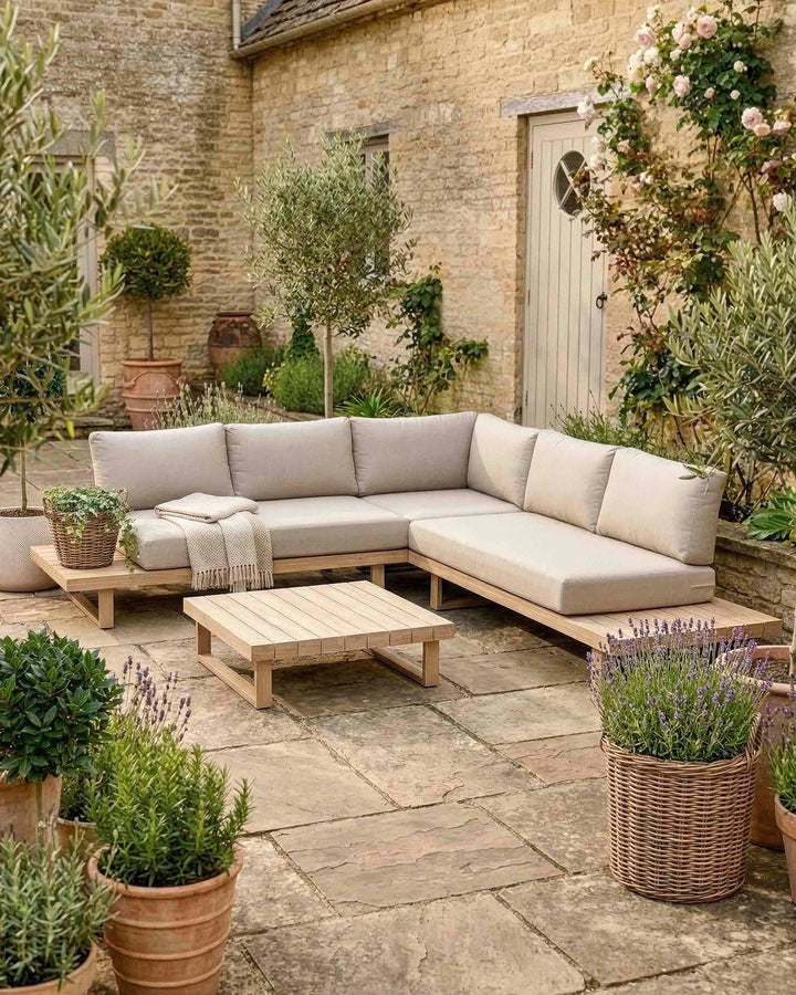 Glenwood Corner Sofa Set - Beige