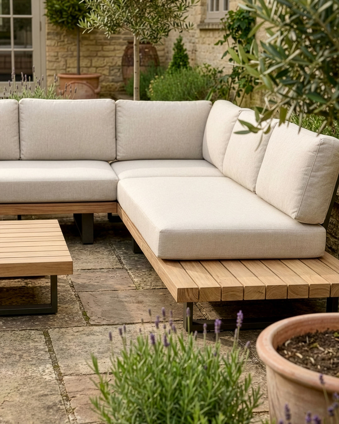 Glenwood Corner Sofa Set - Beige