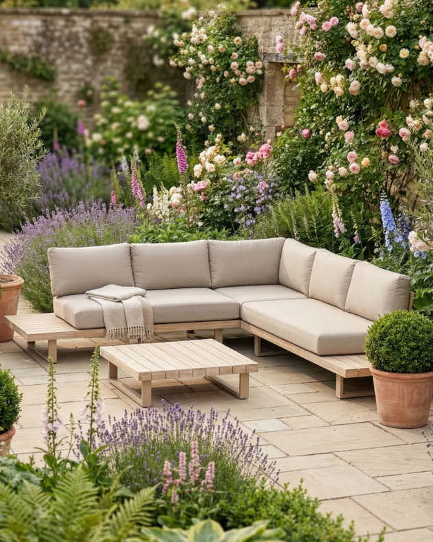 Glenwood Corner Sofa Set - Beige