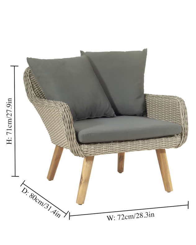 Garden Furniture - Midori 4pc Furniture Set