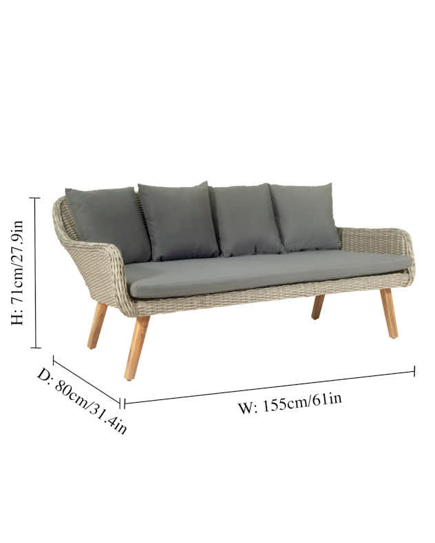 Garden Furniture - Midori 4pc Furniture Set