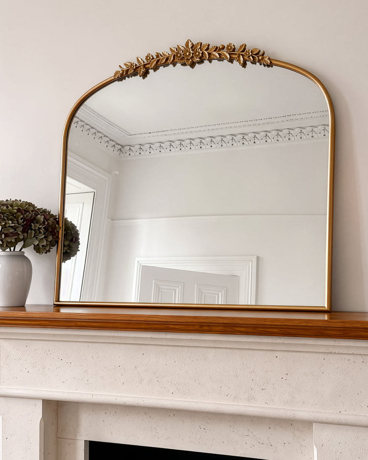 Gilded Foliage Overmantel Mirror 61cm x 82cm