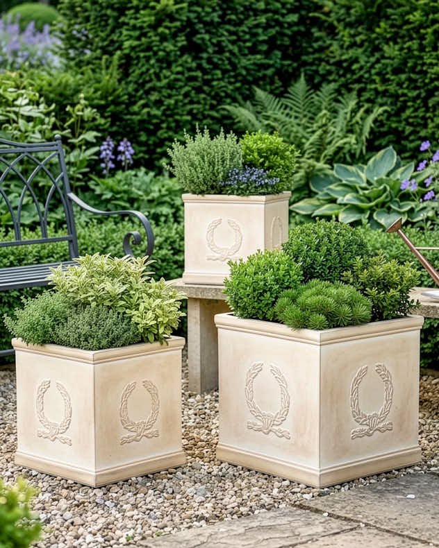 Castello Beige Planter Collection