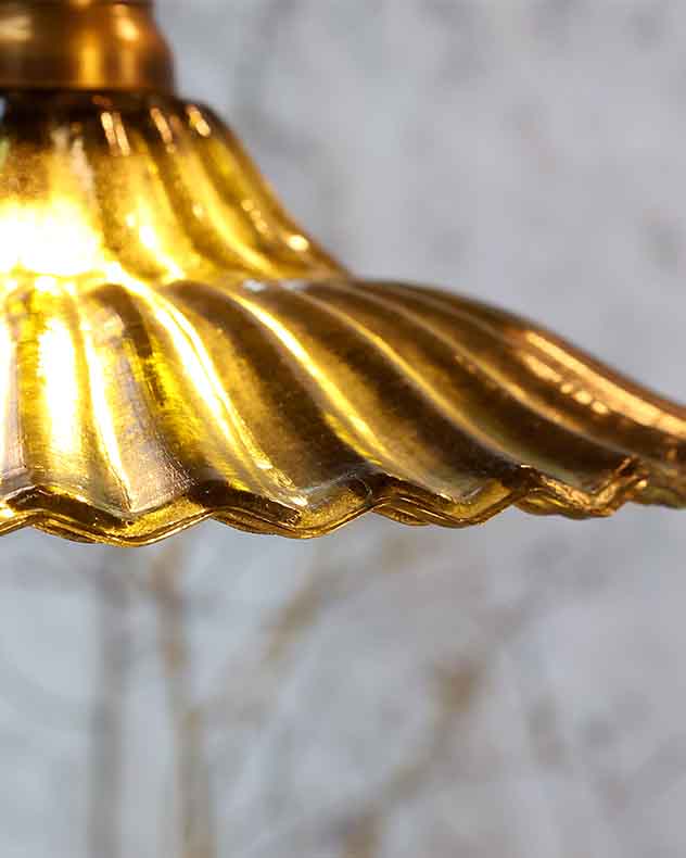 Olive Fleur Glass Ceiling Shade