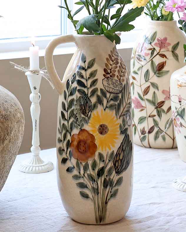 Antique Floral Meadow Jug