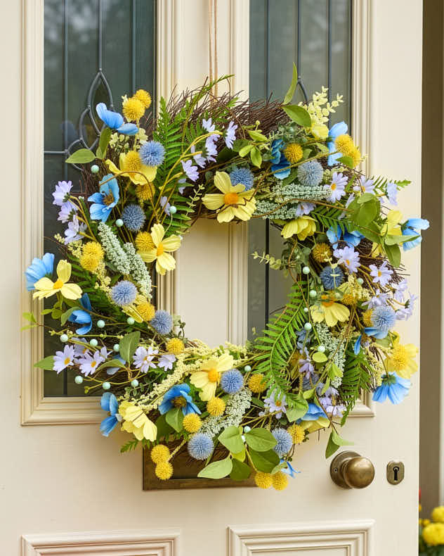 Country Meadow Floral Wreath