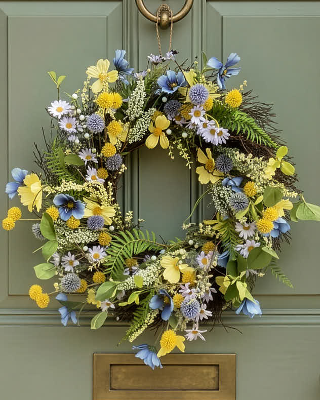 Country Meadow Floral Wreath