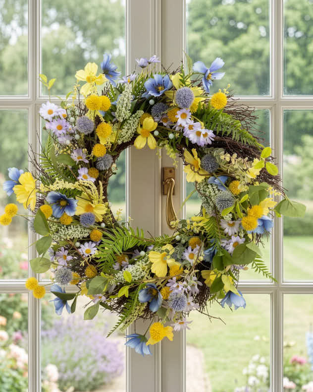 Country Meadow Floral Wreath