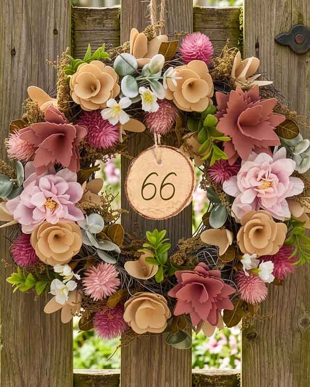 Personalised Summertime Woodland Wreath