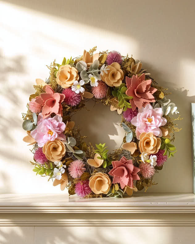 Personalised Summertime Woodland Wreath