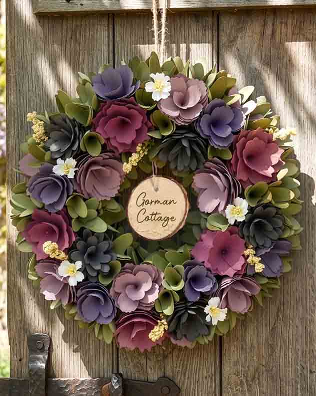 Personalised Summer Floral Wreath