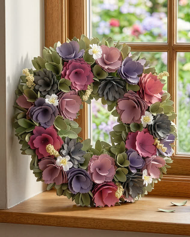 Lilac Summer Floral Wreath