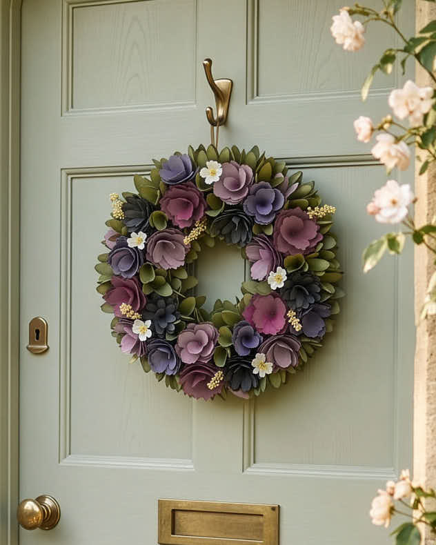 Lilac Summer Floral Wreath