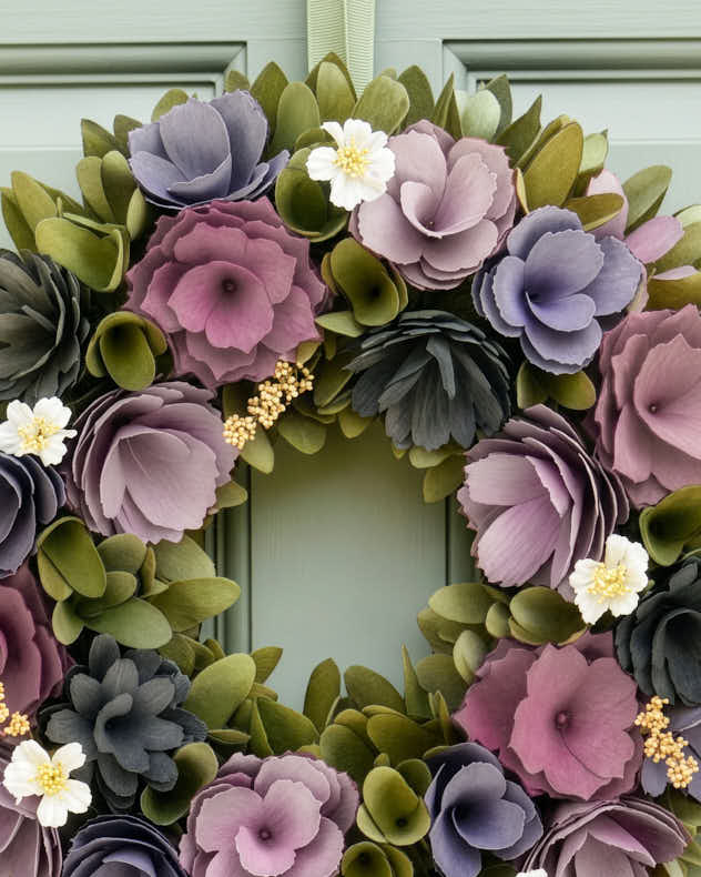 Lilac Summer Floral Wreath