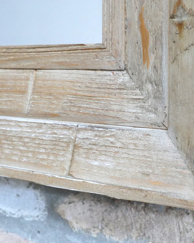 Portrait Wooden Framed Wall Mirror