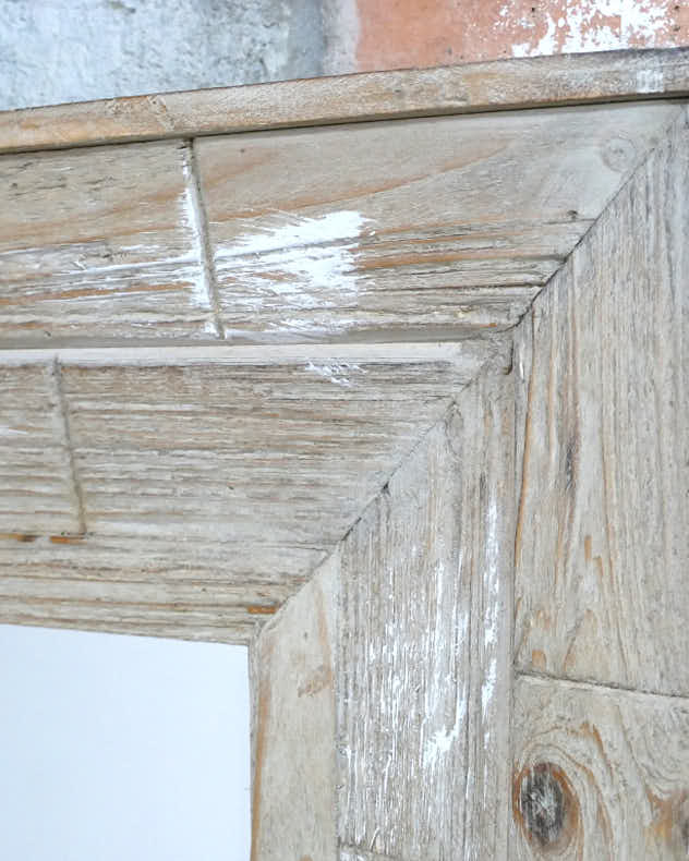 Mirror - Square Wooden Framed Wall Mirror 90cm x 90cm