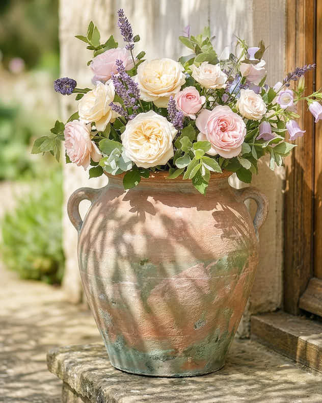 Natural & Orange Terracotta Pots & Planters - Anna Terracotta Urn Planter