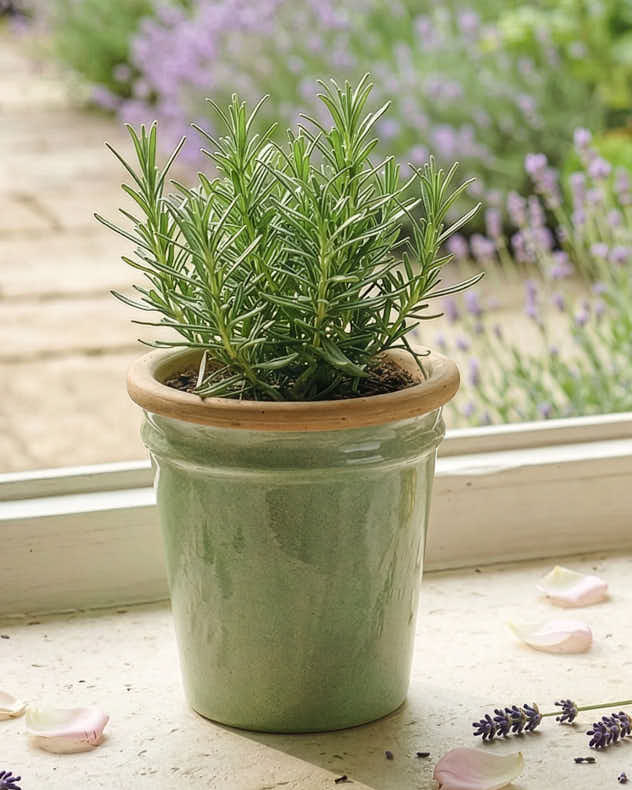 Plant Pot Medium - Glazed Seafoam Plant Pots