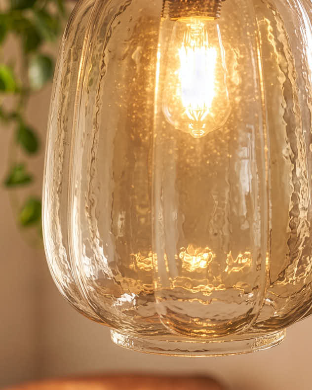 Smoked Glass Clove Ceiling Light