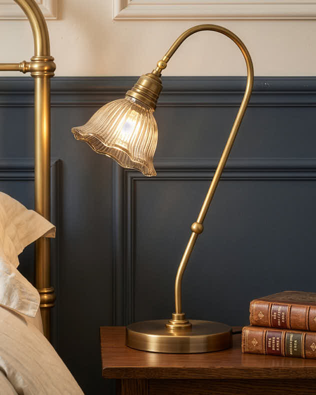 Flora Brass Desk Lamp