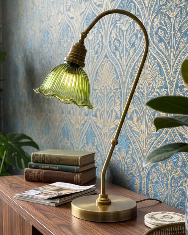 Flora Brass Desk Lamp