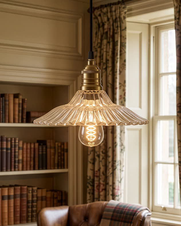 Crystal Fleur Glass Ceiling Light