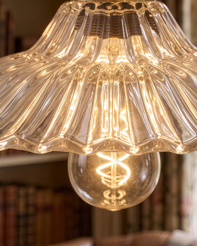 Crystal Fleur Glass Ceiling Light