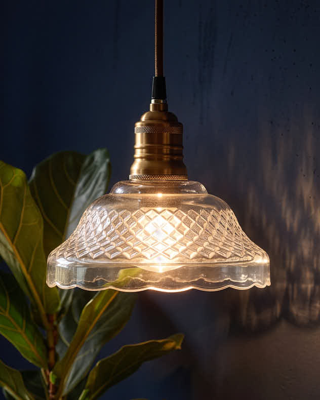 Vintage Quilted Pendant Ceiling Shades