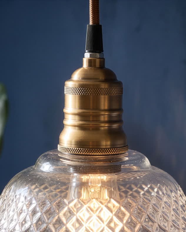 Vintage Quilted Pendant Ceiling Shades