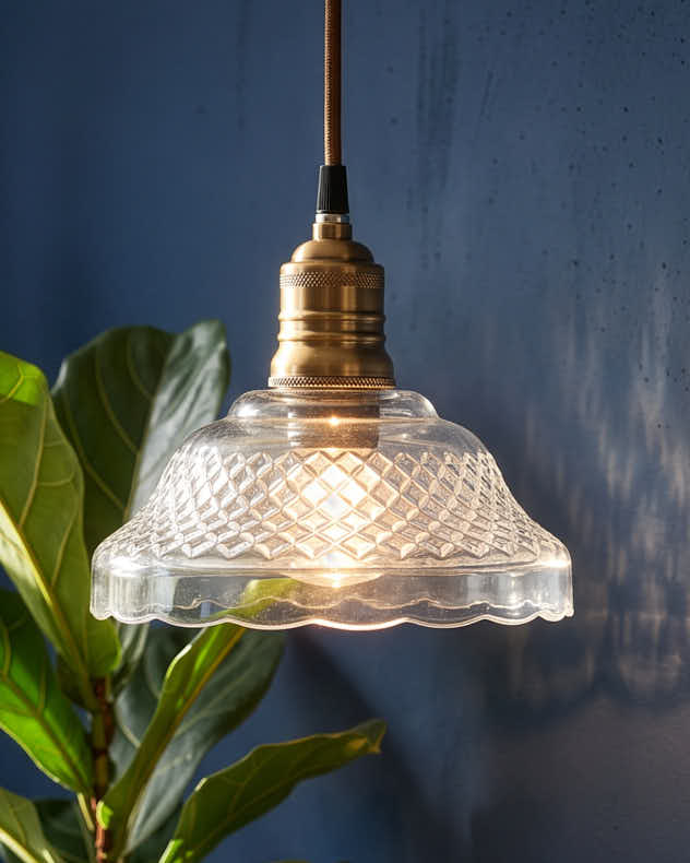 Vintage Quilted Pendant Ceiling Shades