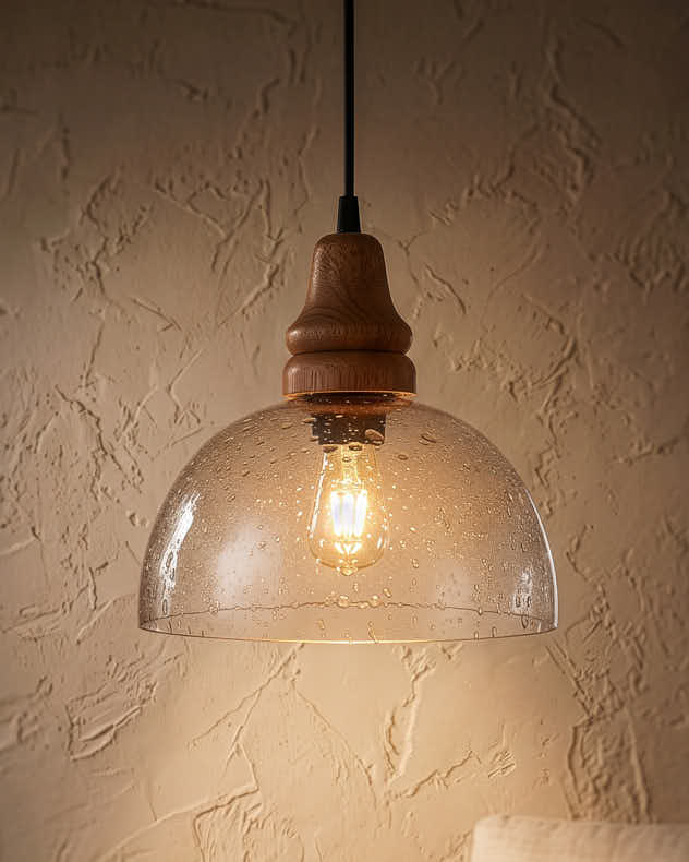 Clear Glass Dome Ceiling Shade