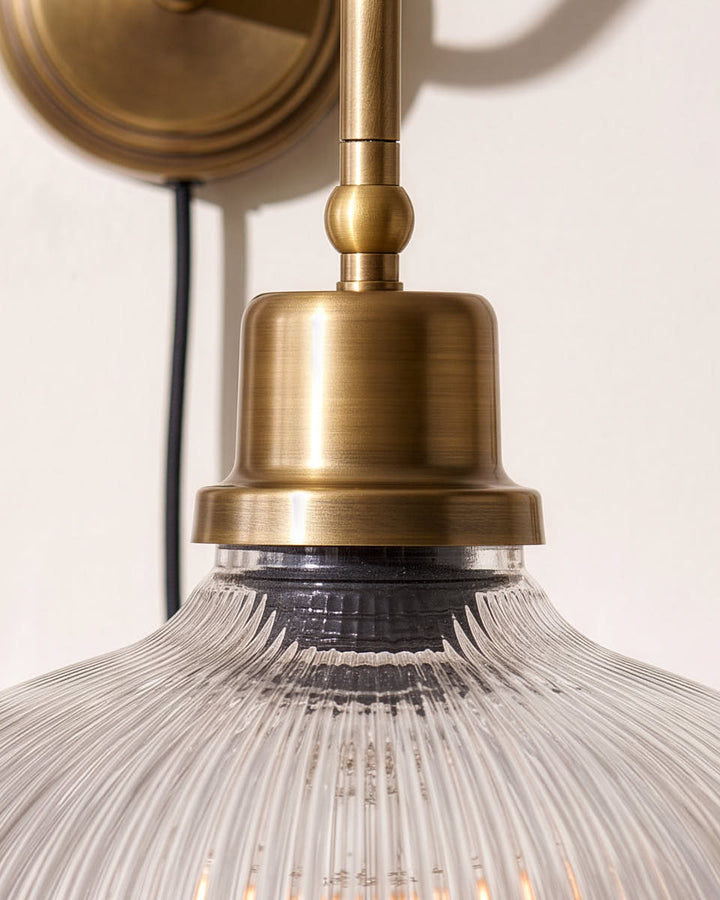 Glass Curve Wall Light