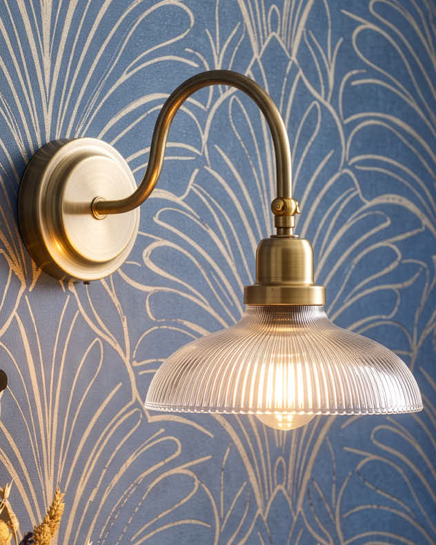 Glass Curve Wall Light