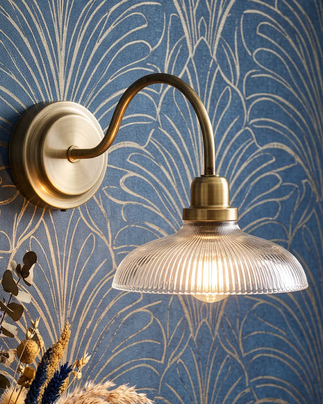 Glass Curve Wall Light