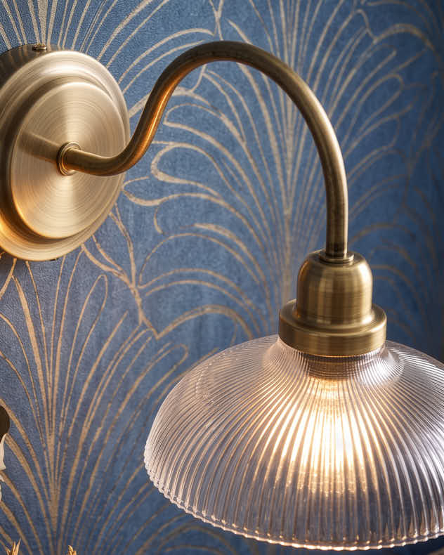 Glass Curve Wall Light