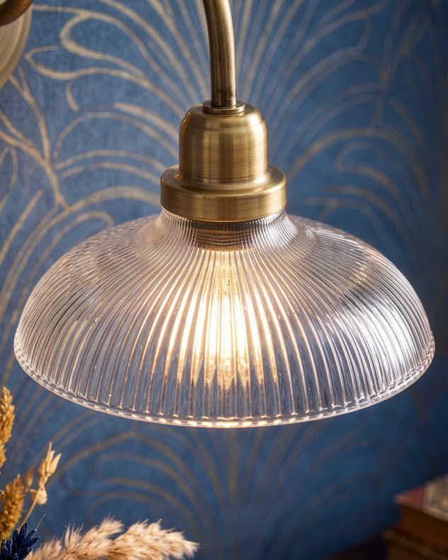 Glass Curve Wall Light
