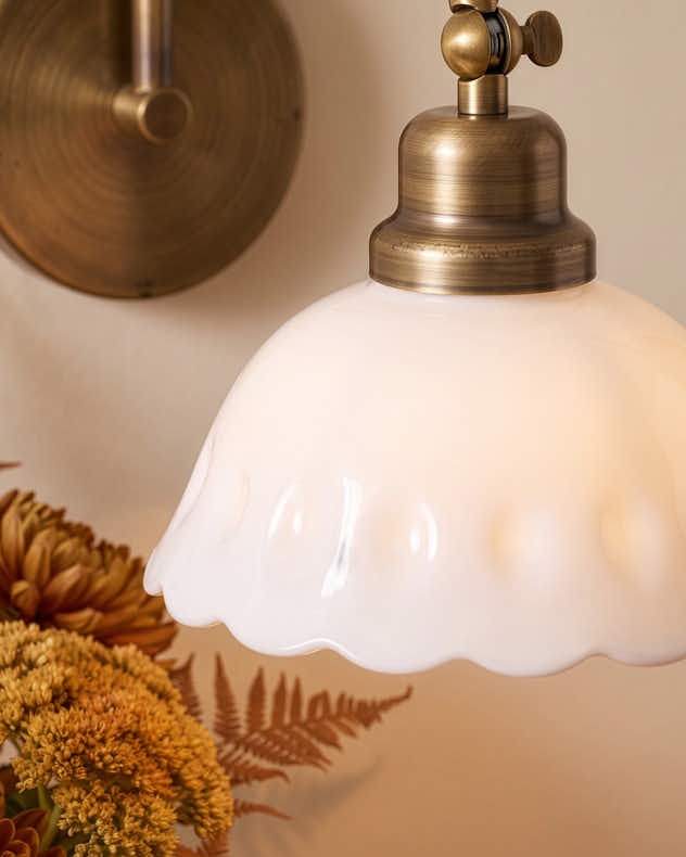 Ivory Fleur Wall Light