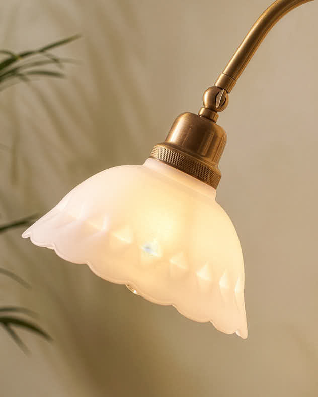 Ivory Fleur Desk Lamp