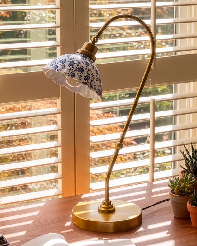Blue Gardenia Pendant Shade