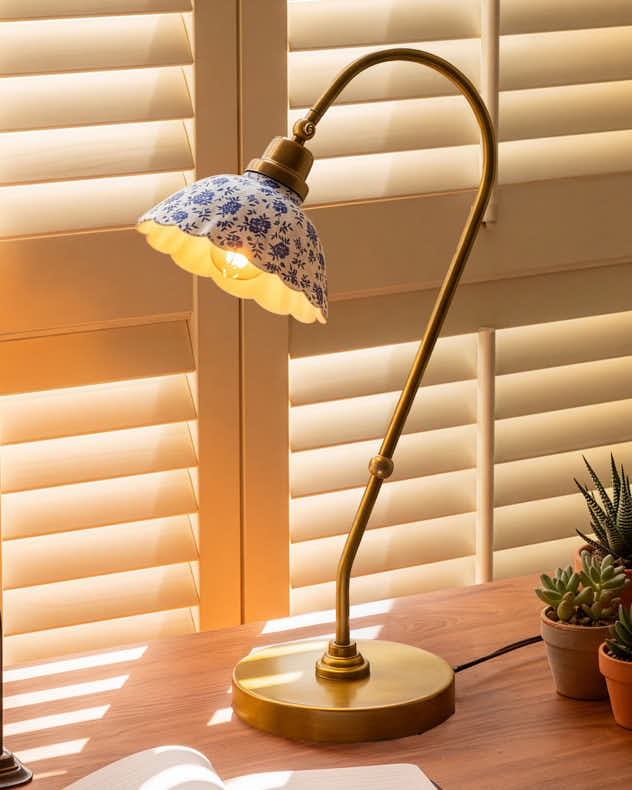 Blue Gardenia Pendant Shade