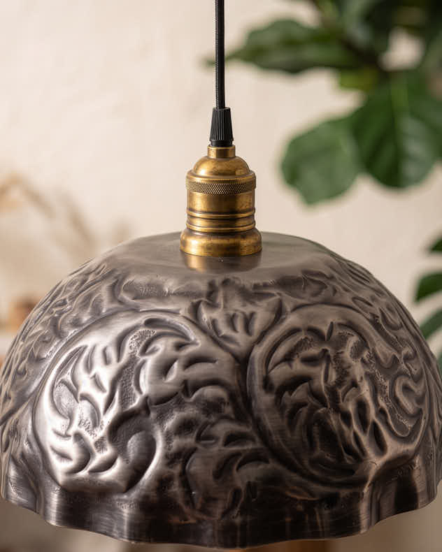 Baroque Metal Pendant Light