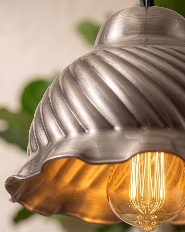 Floral Metal Pendant Light